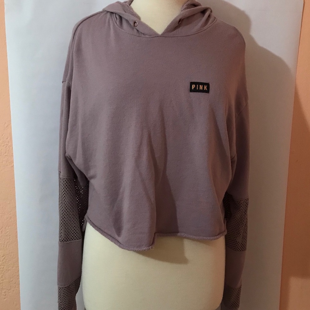 A PINK crop long sleeve jacket